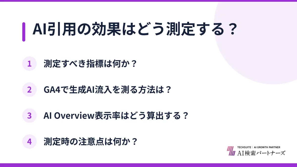 AI引用の効果はどう測定する？