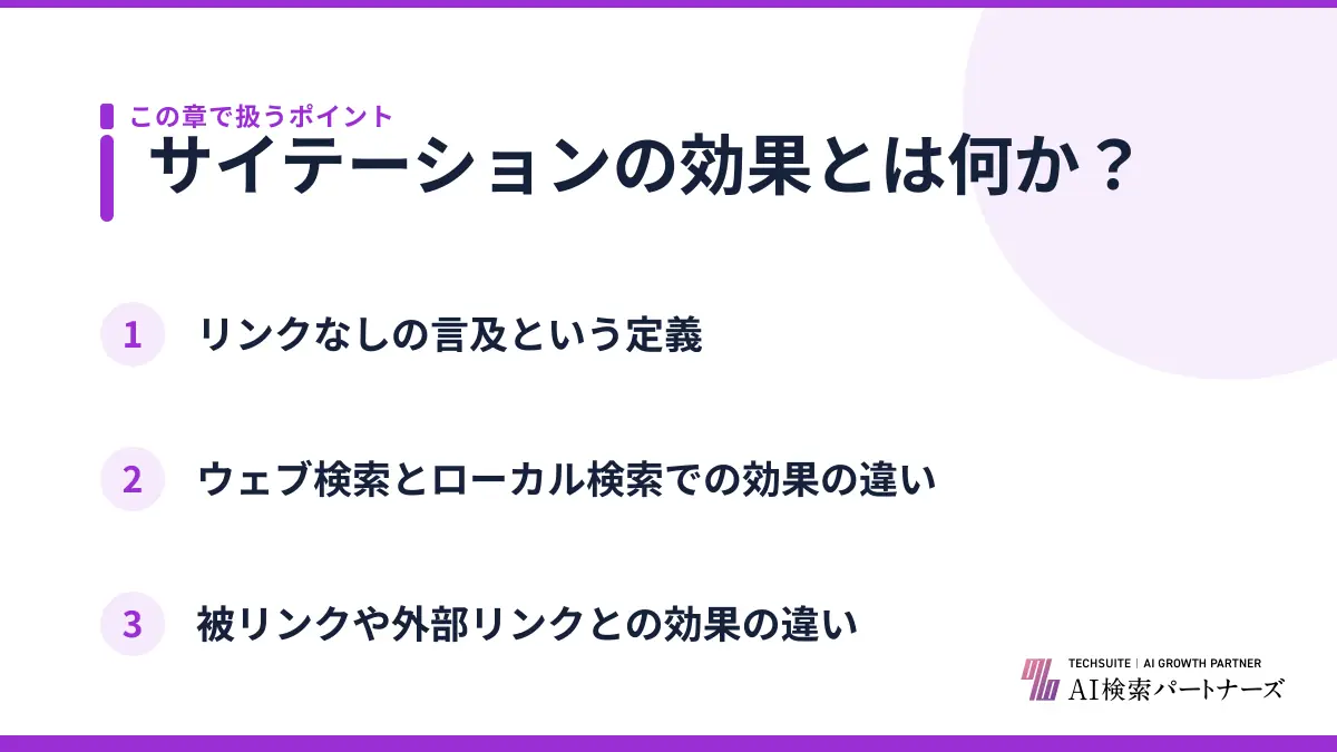 サイテーションの効果とは何か？