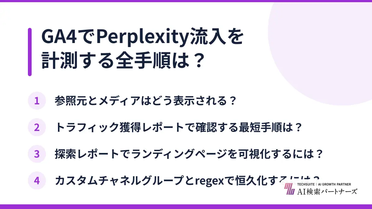 GA4でPerplexity流入を計測する全手順は？