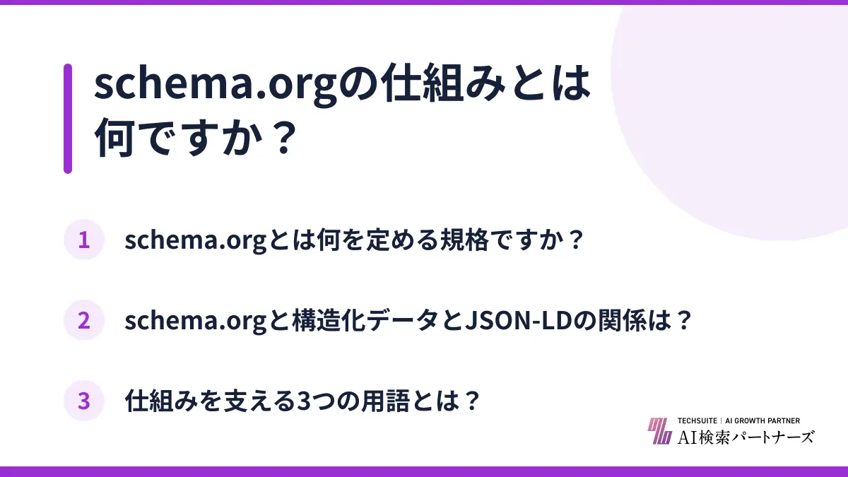 schema.orgの仕組みとは何ですか？