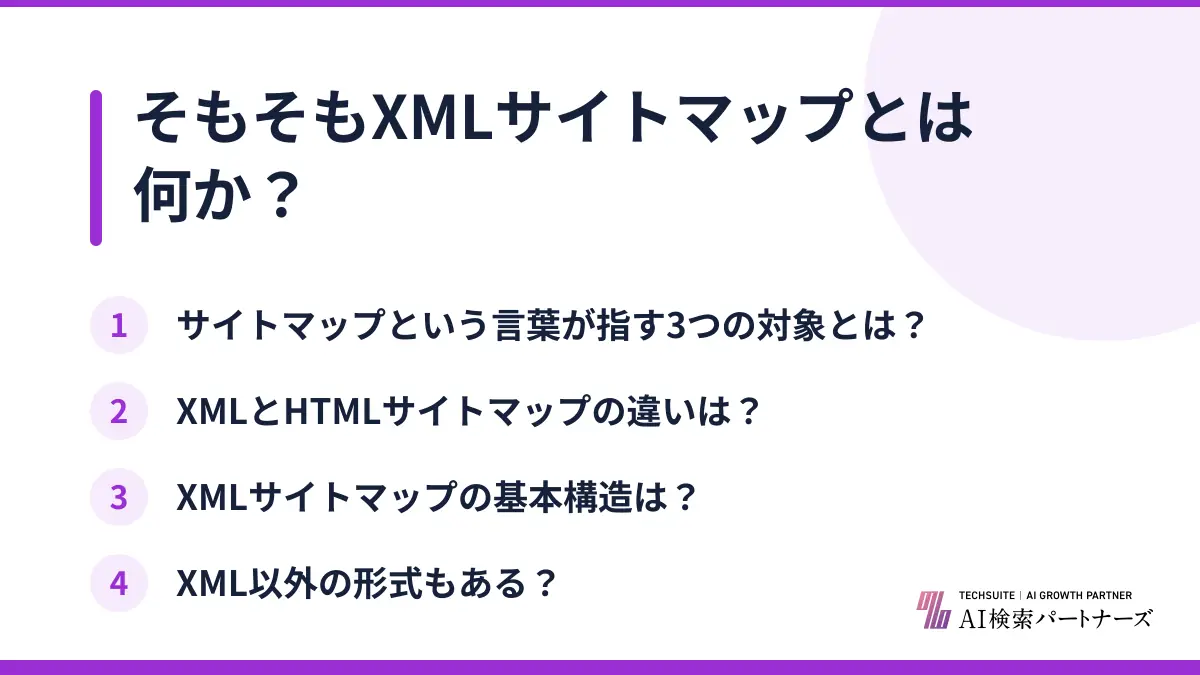 そもそもXMLサイトマップとは何か？