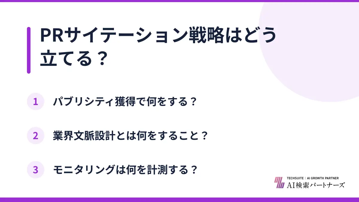 PRサイテーション戦略はどう立てる？