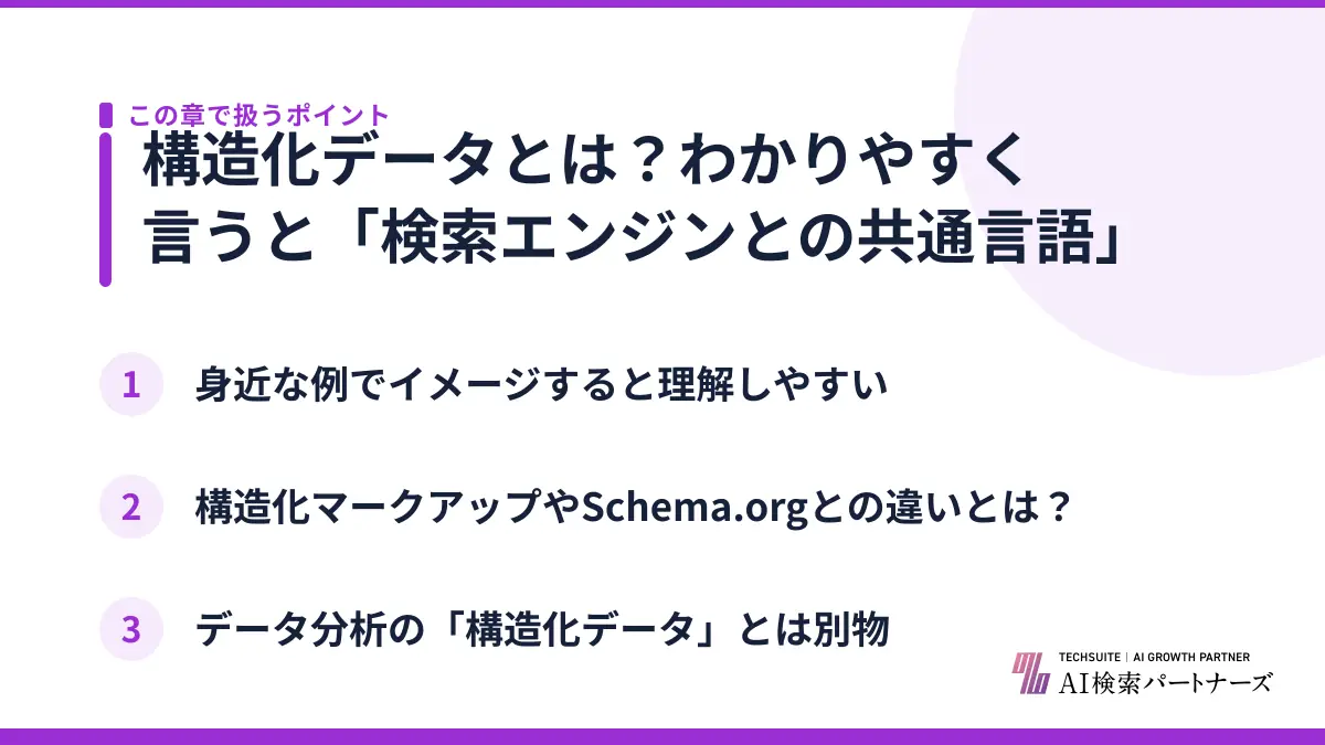 構造化データとは？わかりやすく言うと「検索エンジンとの共通言語」