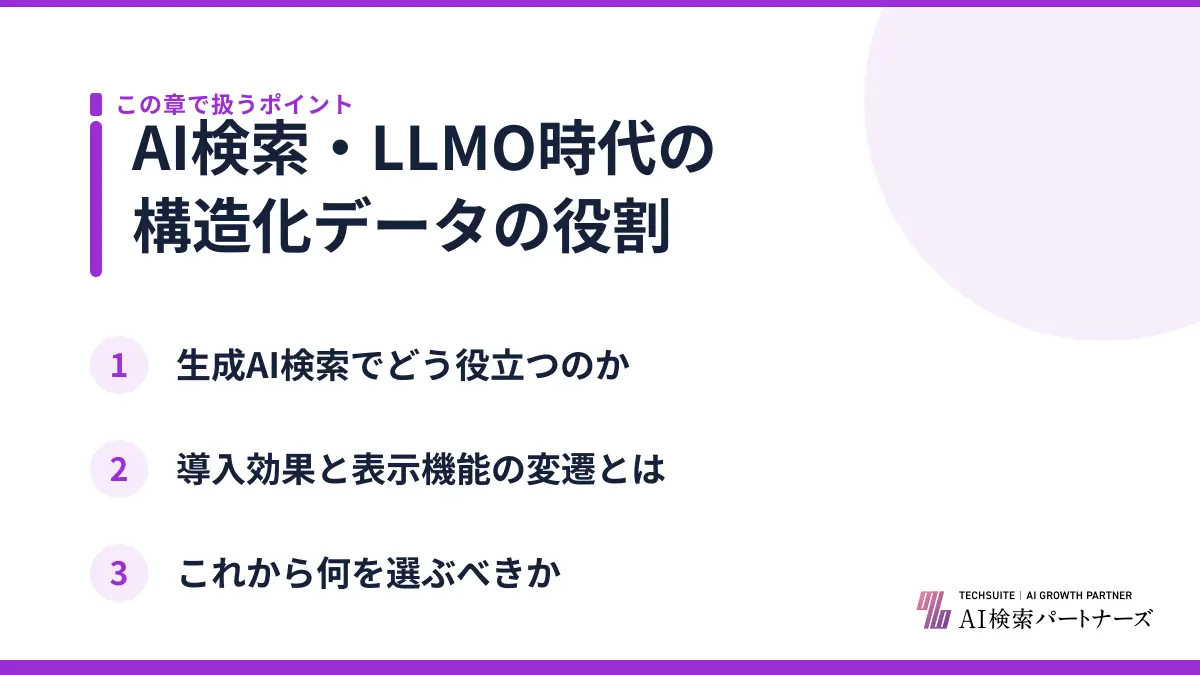 AI検索・LLMO時代の構造化データの役割