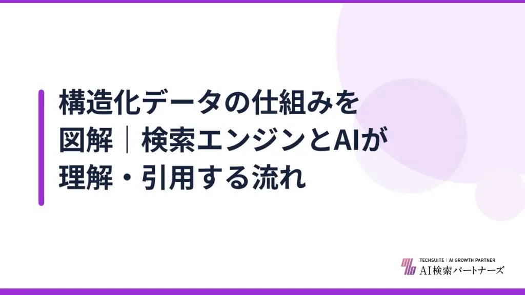 構造化データの仕組みを図解｜検索エンジンとAIが理解・引用する流れ