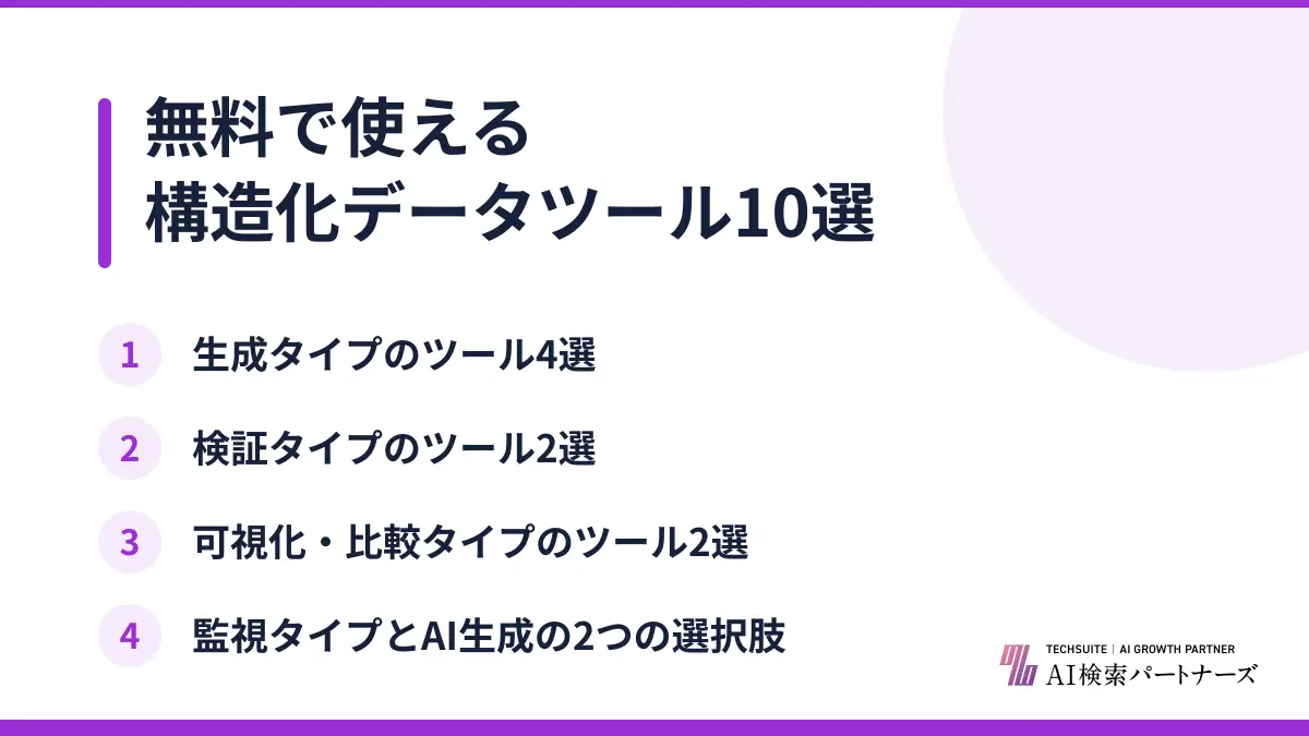 無料で使える構造化データツール10選