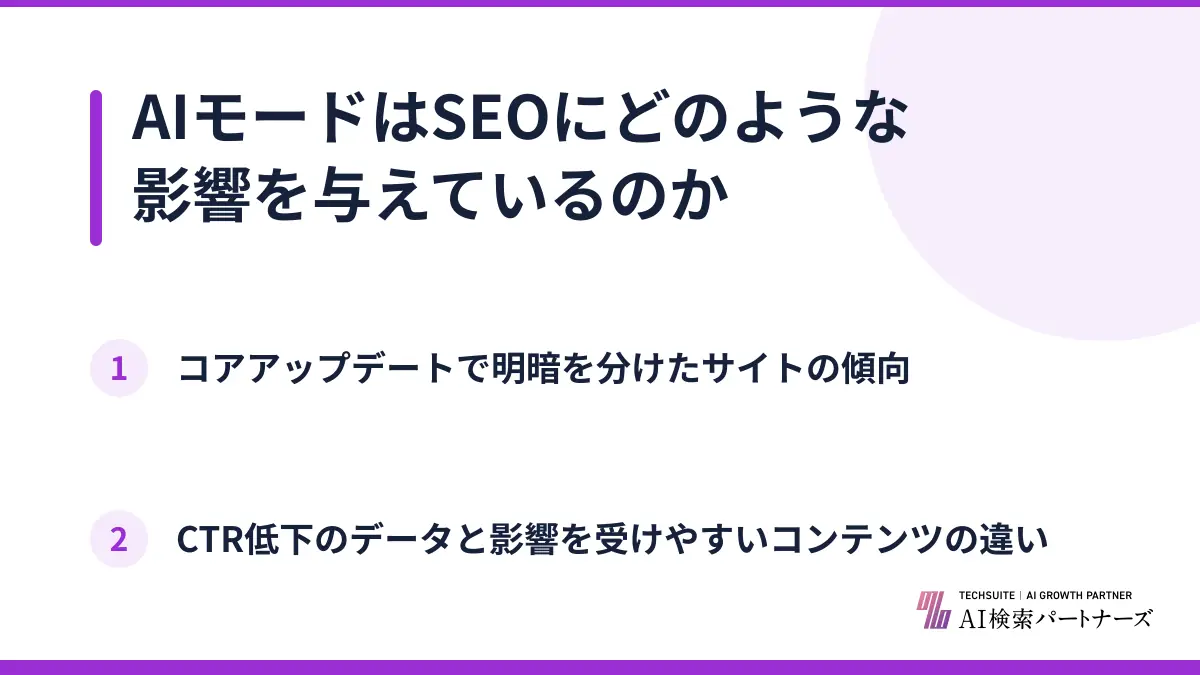 AIモードはSEOにどのような影響を与えているのか
