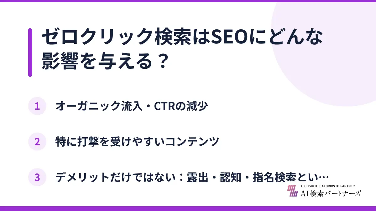 ゼロクリック検索はSEOにどんな影響を与える？