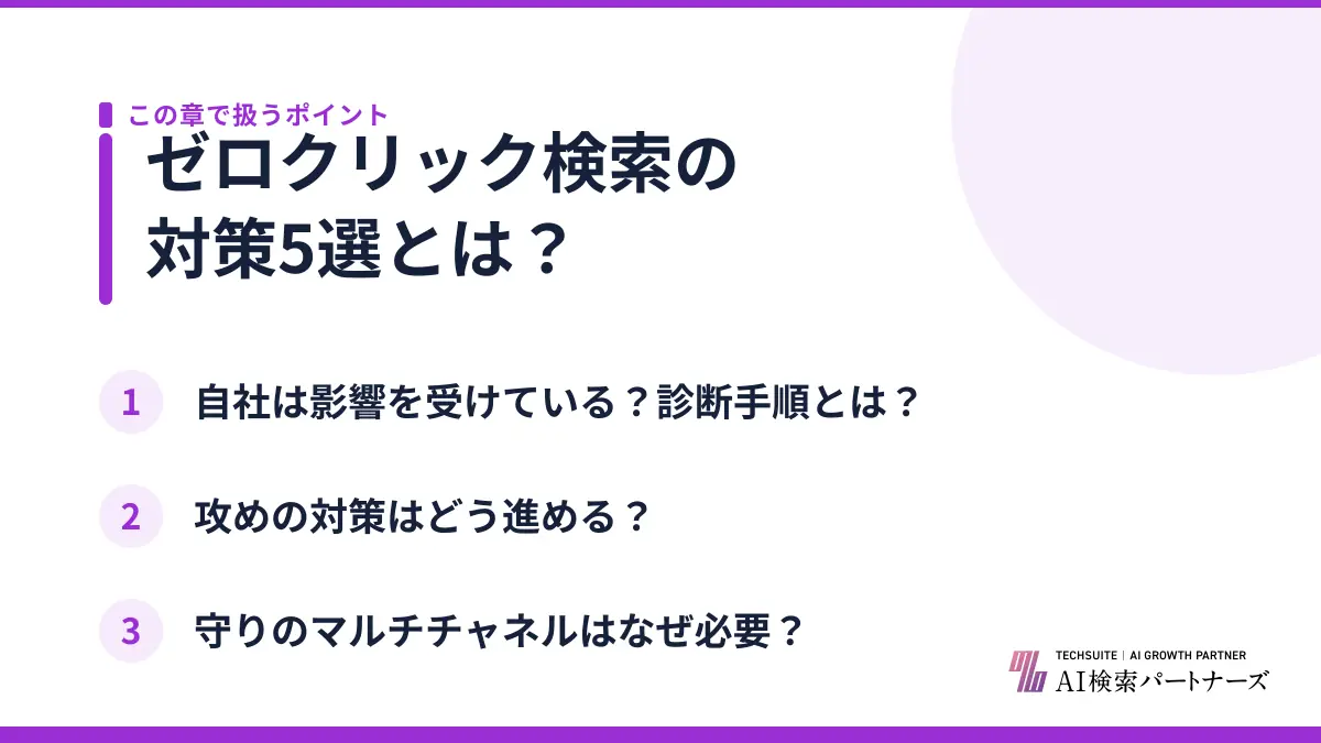 ゼロクリック検索の対策5選とは？