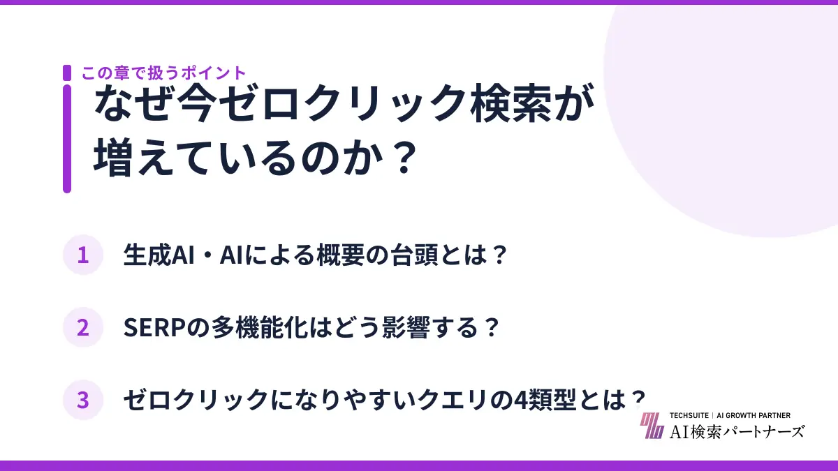なぜ今ゼロクリック検索が増えているのか?