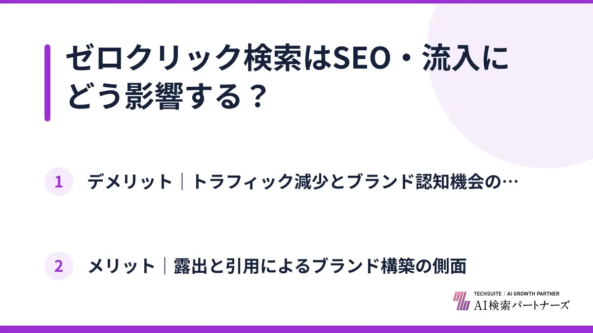 ゼロクリック検索はSEO・流入にどう影響する？