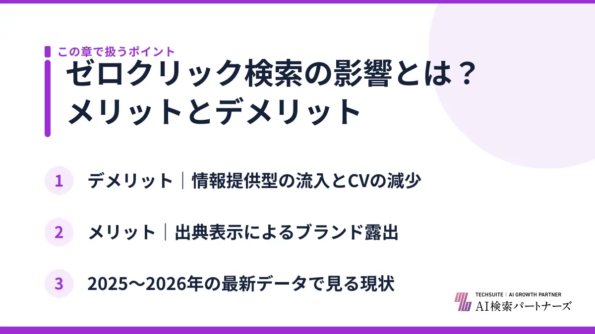 ゼロクリック検索の影響とは？メリットとデメリット